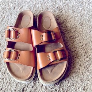 Time and tru sandals size 9 light brown